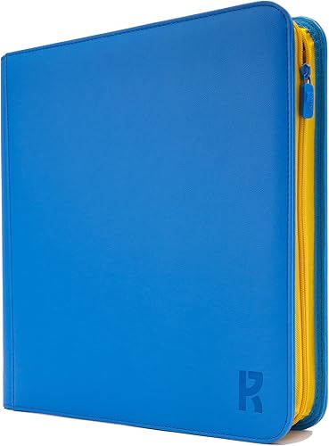 Miniatura 12 de Carpeta de 9 bolsillos con cremallera para tarjetas, 540 tarjetas, material de álbum SV-Tec premium, diseño de etiqueta, 32 páginas sin anillo de