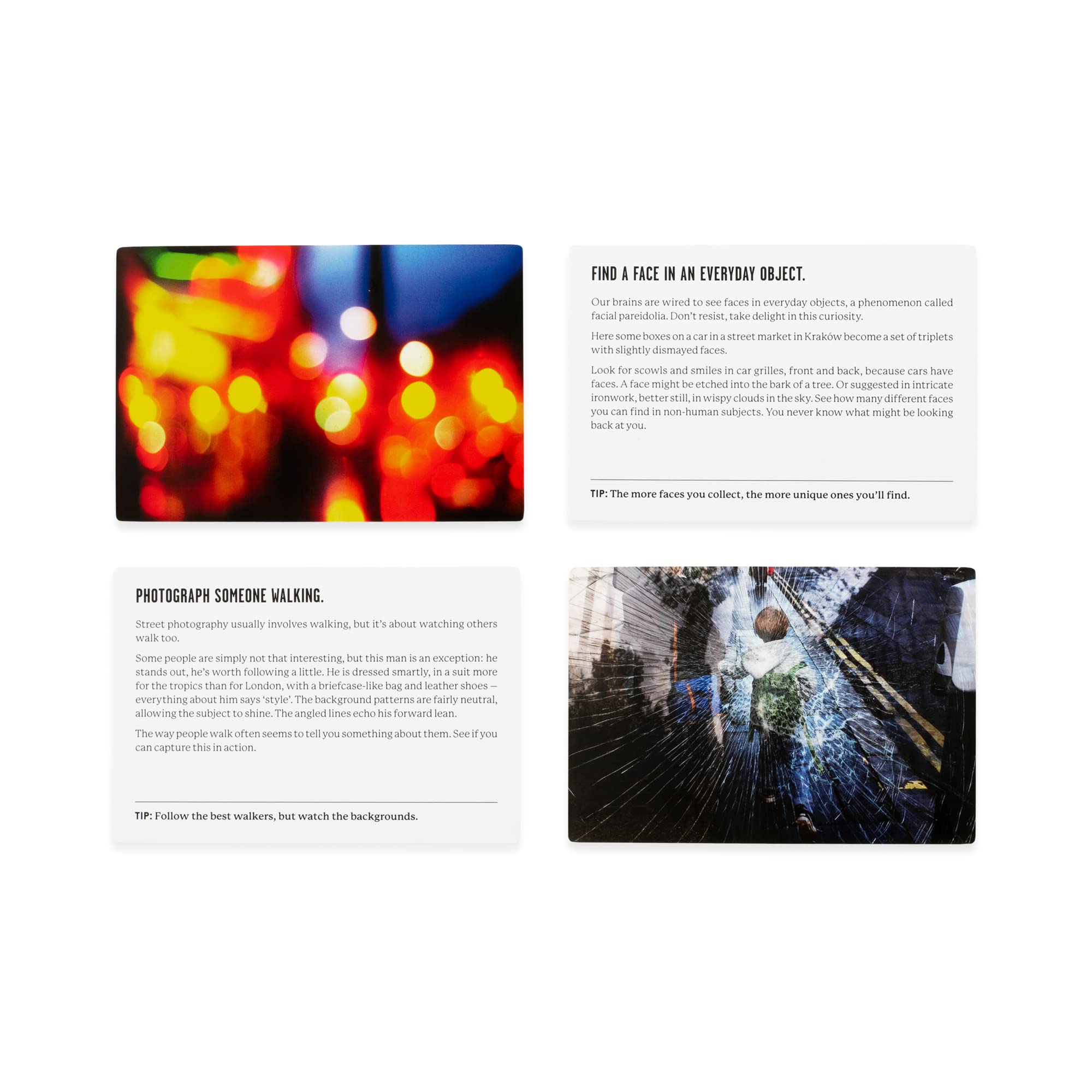 The Street Photography Challenge (50 Cards) /anglais: 50 Tips, Tricks and Ideas to Reinvent Your Photography