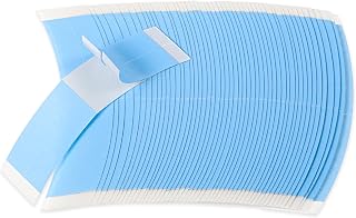 SynHHergyx 50 cintas de encaje frontal para pelucas, grandes, adhesivas de doble cara, cinta de encaje fuerte para pelucas, impermeables, cintas de encaje transparentes para pelucas, color azul