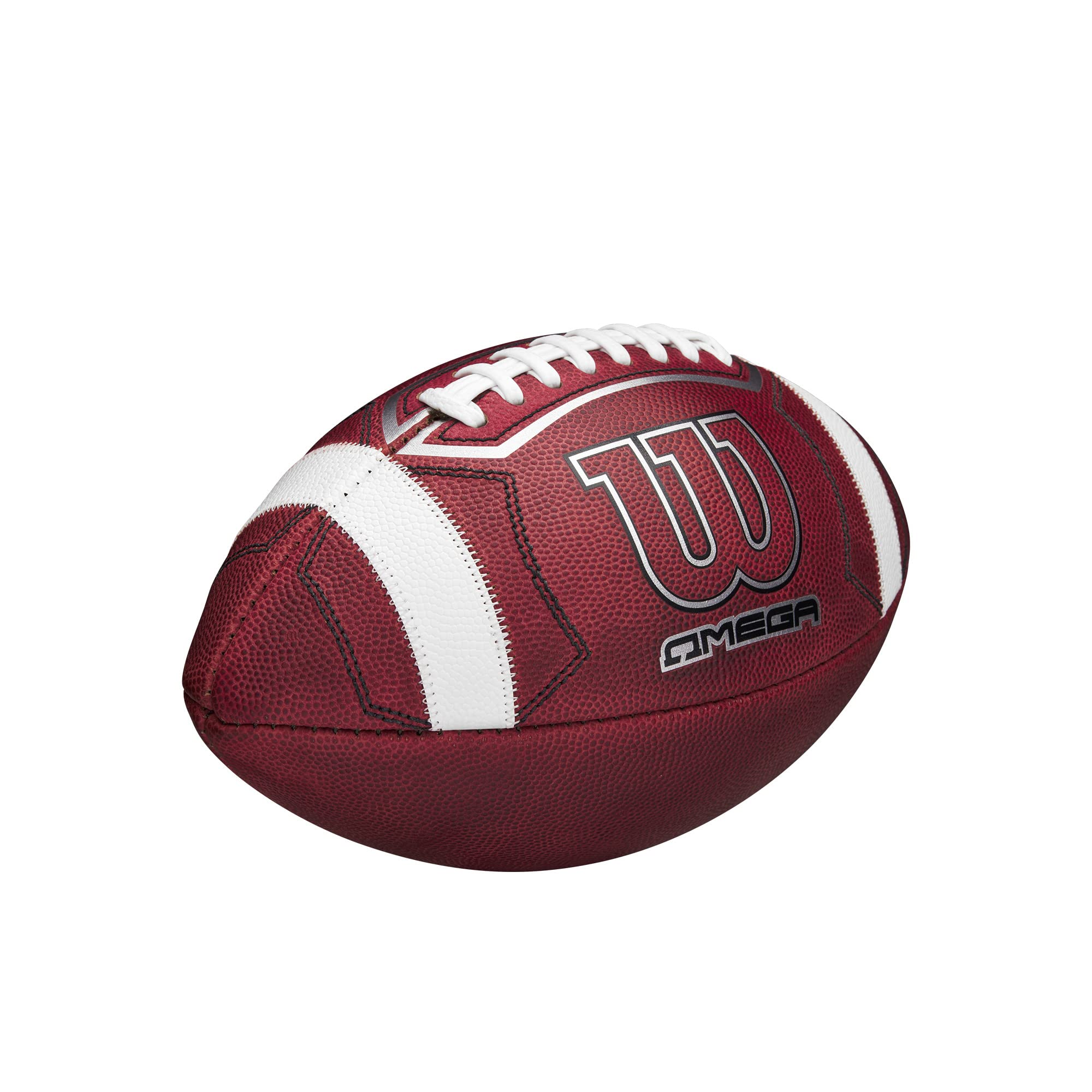 WILSON Omega - Balón de fútbol universitario oficial, tamaño oficial, color marrón