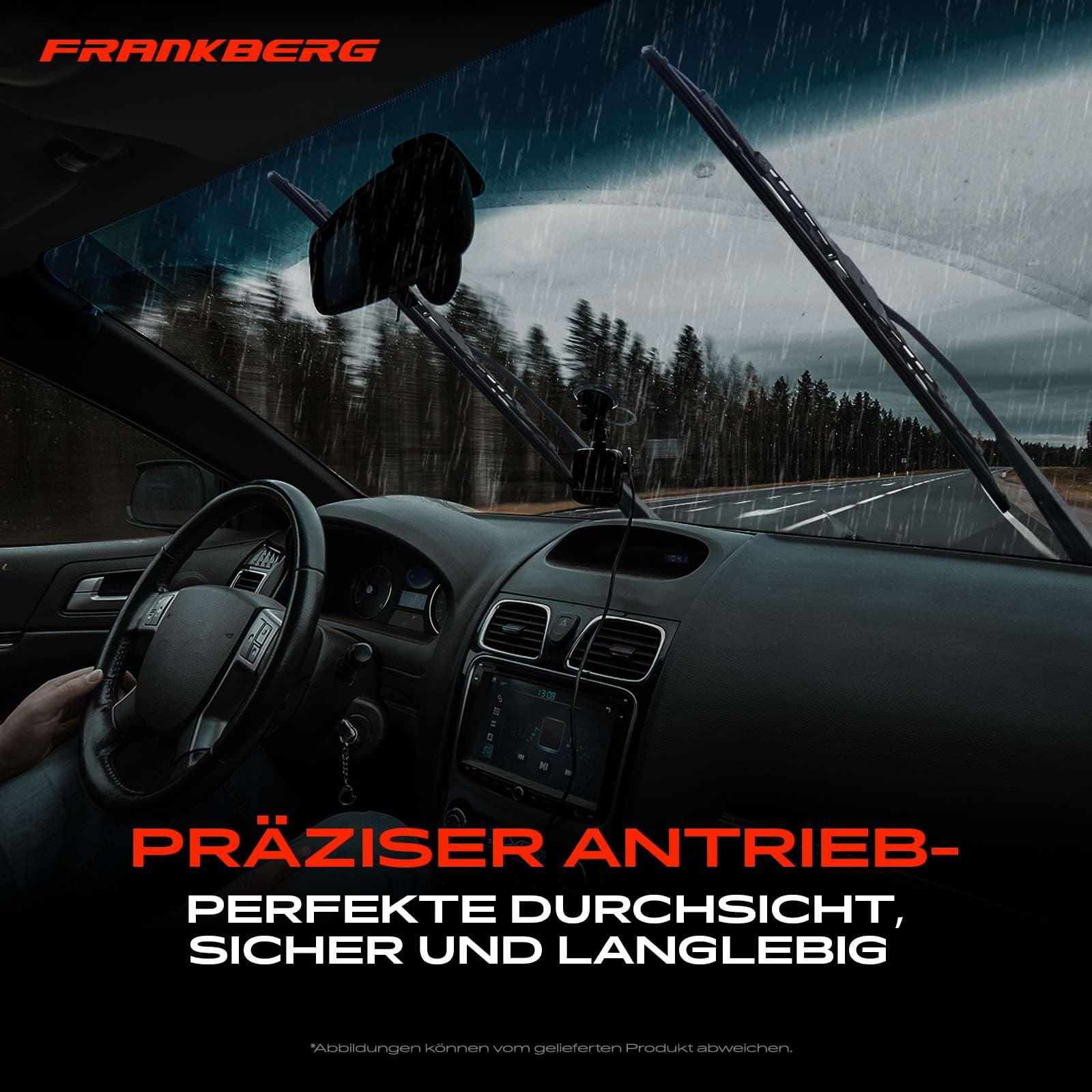 Frankberg 1x Wischermotor Vorderachse Kompatibel mit A3 8P1 1.2L-3.2L Schrägheck 2003-2012 A3 Sportback 8PA 1.2L-3.2L Schrägheck 2004-2013 Replace# 8P1955119F