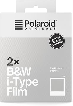 Polaroid Originals Instant B&W Film for i-Type - Double Pack, White 4838