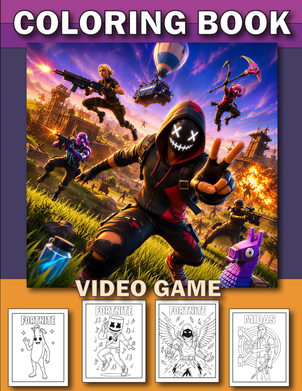COLORING BOOK VIDEO GAME: COLORING BOOK FOR KID