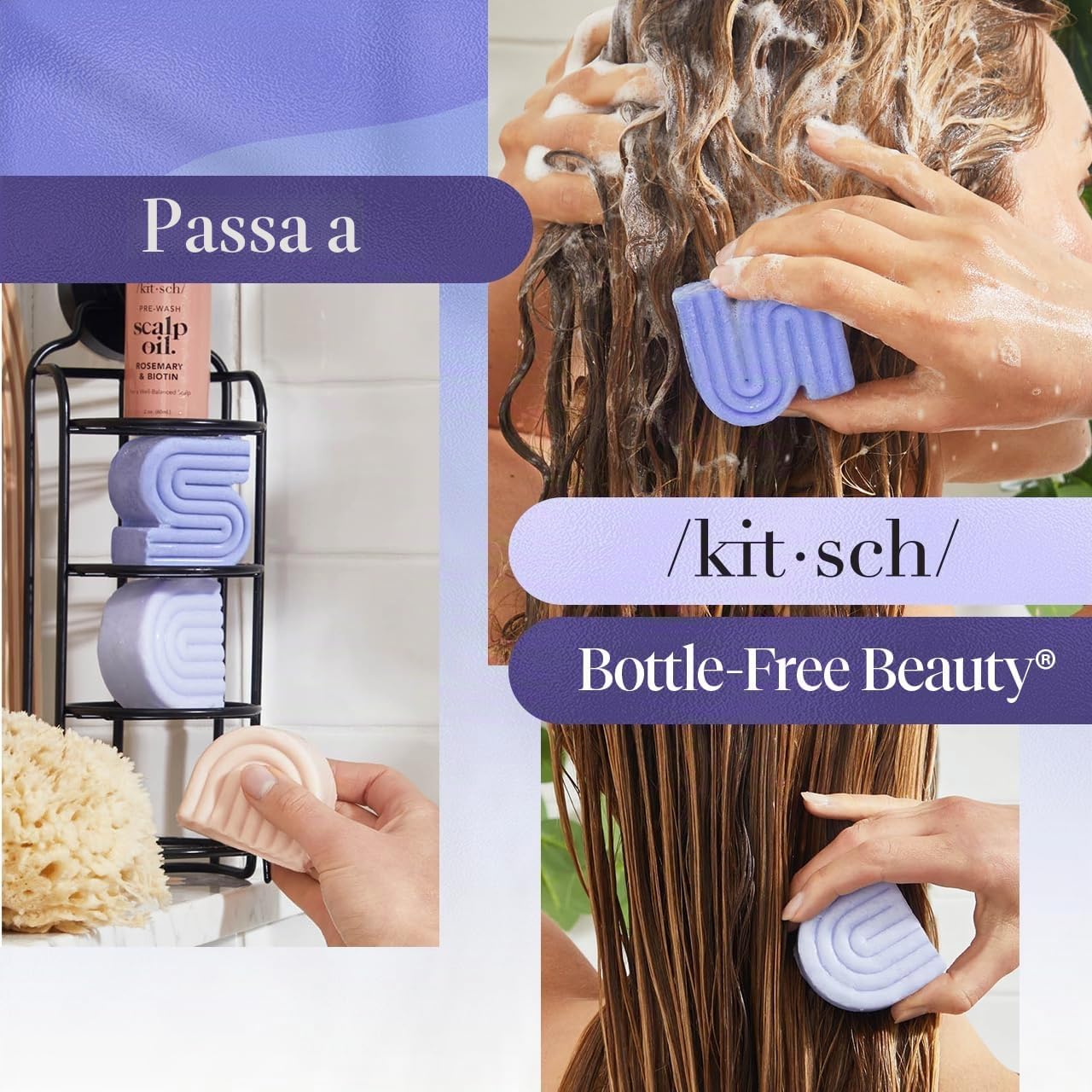 Kitsch Shampoo 175 ml (Confezione Da 1) Viola