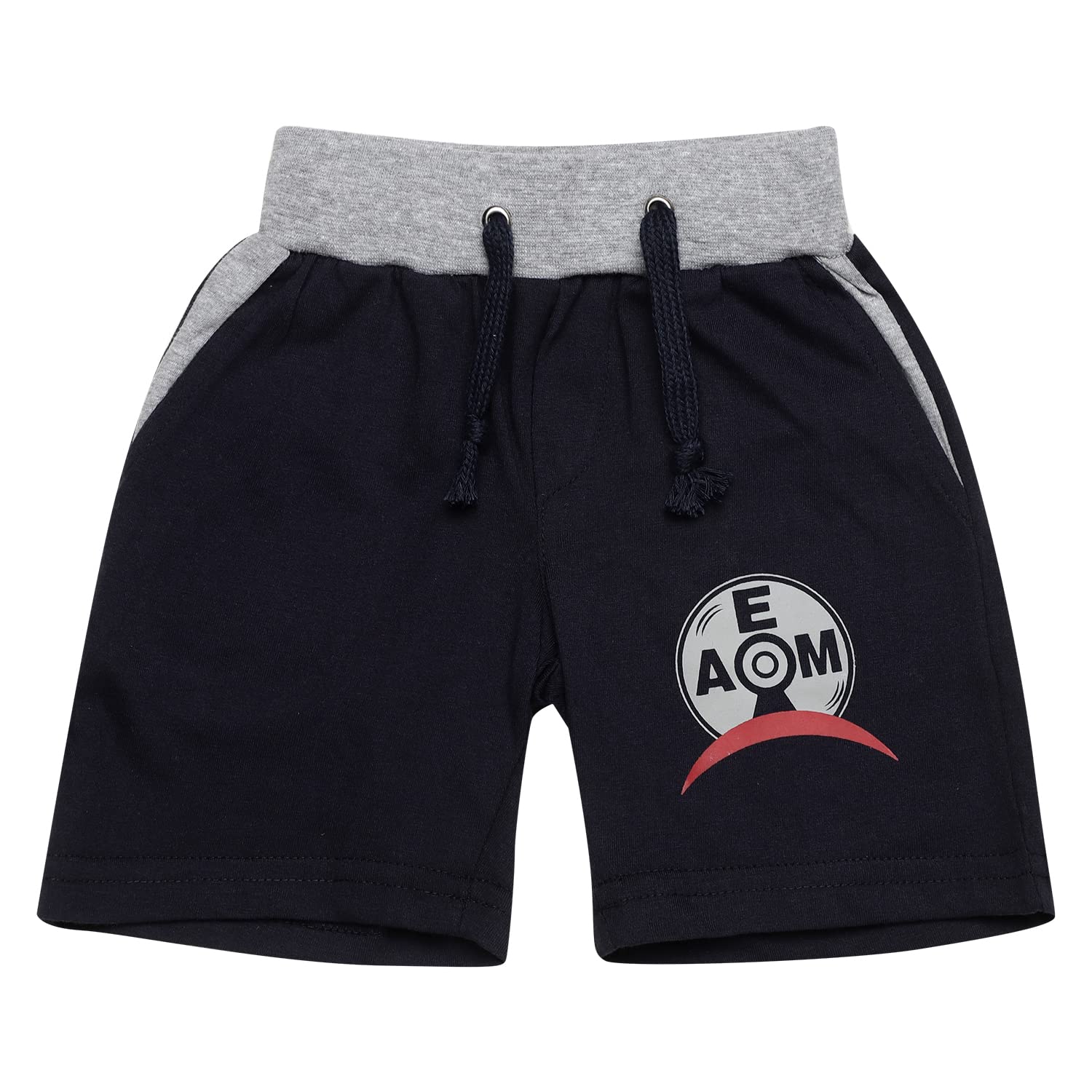 CLAP Kids Cotton Half Pants Boys Casual Shorts with Pocket Set of