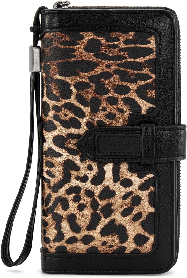 X Wrangler Women's Wallets Bifold Wristlet Wallets for Women Large Capacity Credit Card Wallet with ID Window