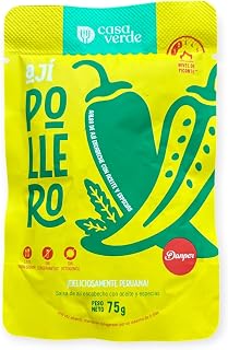 Casa Verde Aji Pollero Peruano, Chili sauce, (3.53Ounces), traditional Peruvian flavor, Peruvian seasoning