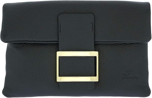 Italian Genuine Leather Wristlet Crossbody Shoulder Bag Clutch Handbag For Women