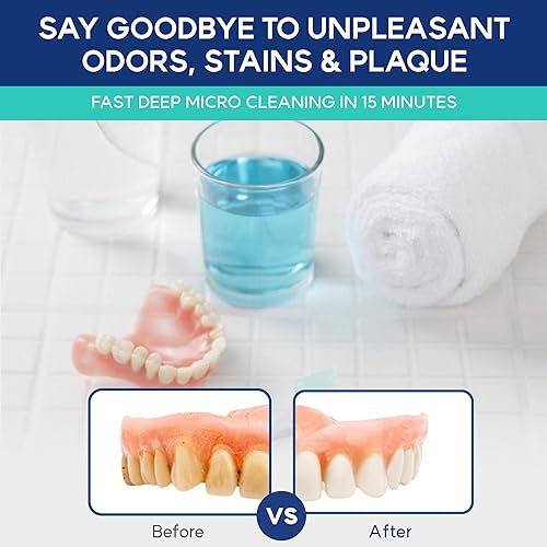 Miniatura 2 de Tabletas limpiadoras para dispositivo antironquidos Difiney - Limpiador retenedor para Invisalign, Night Guard - Limpieza profunda de dentaduras