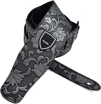 Guitar Strap,Accessories PU Leather Guitar Strap,Guitar Accessories,Adjustable Length Retro Guitar Strap,Electric Guitar Strap,Acoustic Guitar Strap and Bass Strap