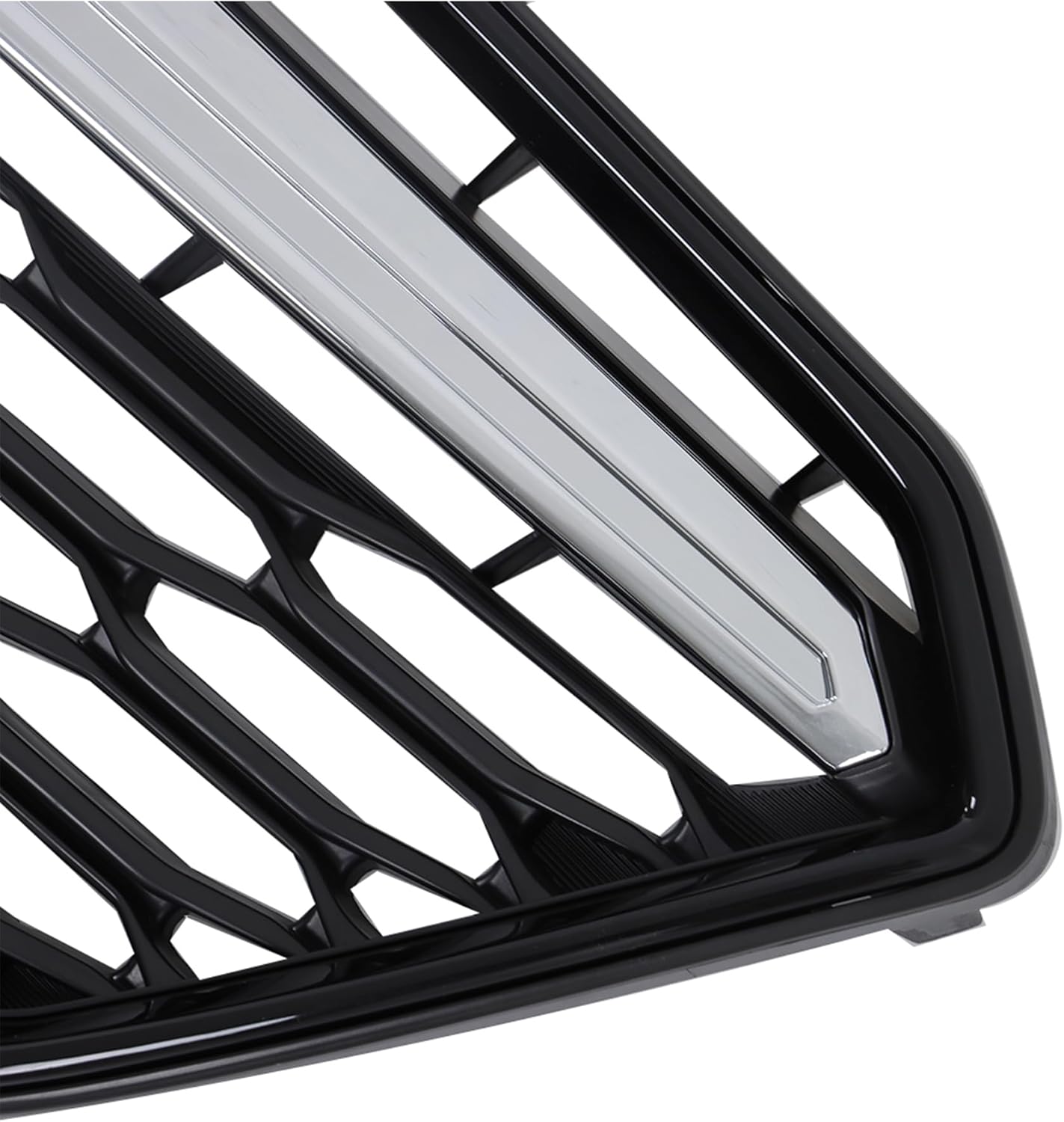 munirater Upper Grille Grill W Molding Trim Replacement for 2017 2018 2019 Impreza