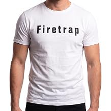 Firetrap Original Mens Designer Logo Print T Shirt Crew Neck Top Short Sleeve Tee