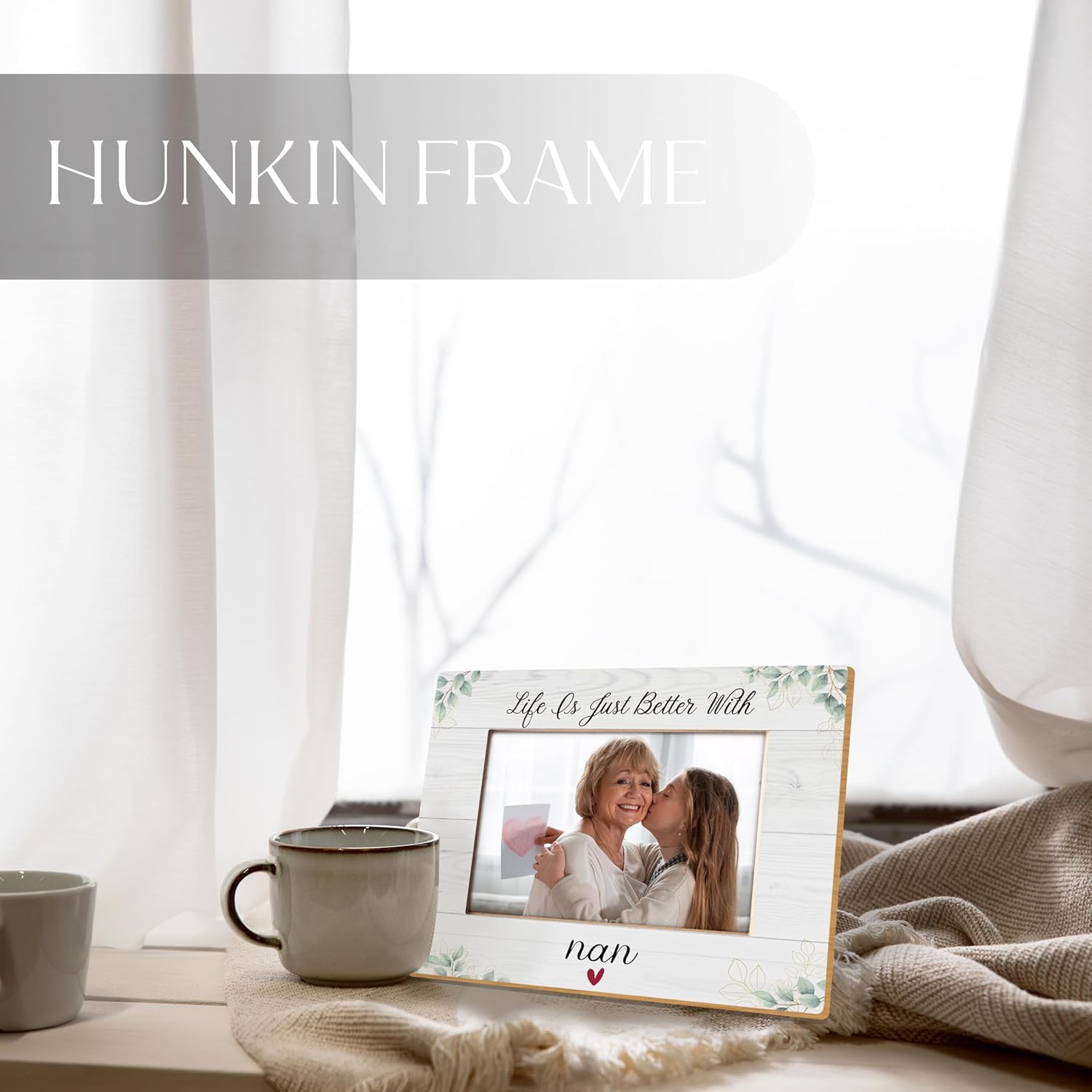 Nan Gifts Picture Frame 5x7, Nan Grandma Gifts for Grandma Birthday Christmas Mother's Day from Grandkids, Grandma Gift Picture Photo Frames for Tabletop Desk Decor - Image 4