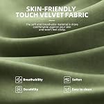 Ferghana Velvet Fabric Gaming Chair, High Back Ergonomic Gamer Chair for Adult, Comfortable Video Game Chair with Footrest and Massage Lumbar Cushion, Racing Reclining Office Computer Desk Chair Green