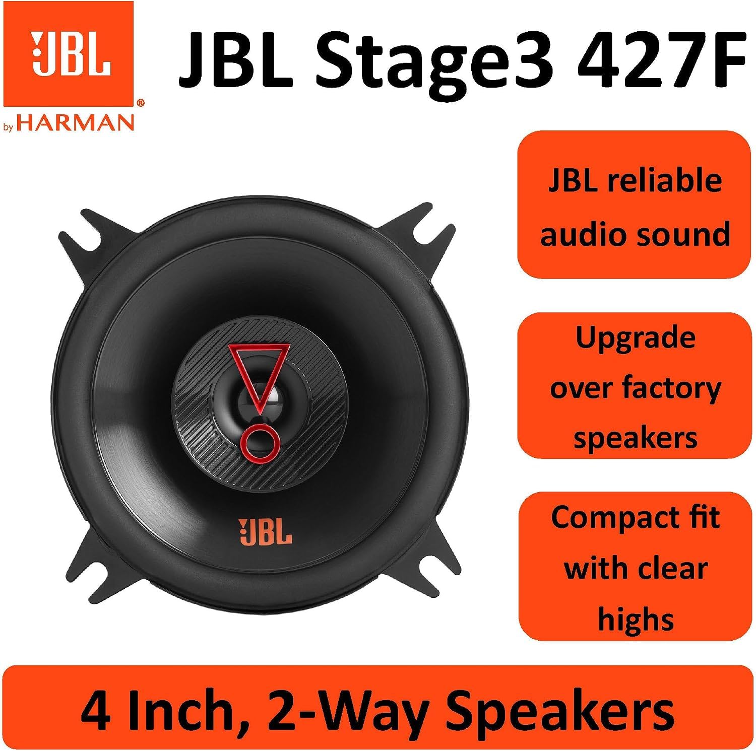 JBL Stage3 427F Harman Kardon 2 yollu araç hoparlör seti - 150
