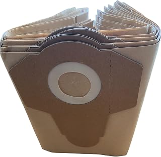 Fgspares 10 replacement vacuum bags for scheppach 1400w 30l wet and dry cleaner