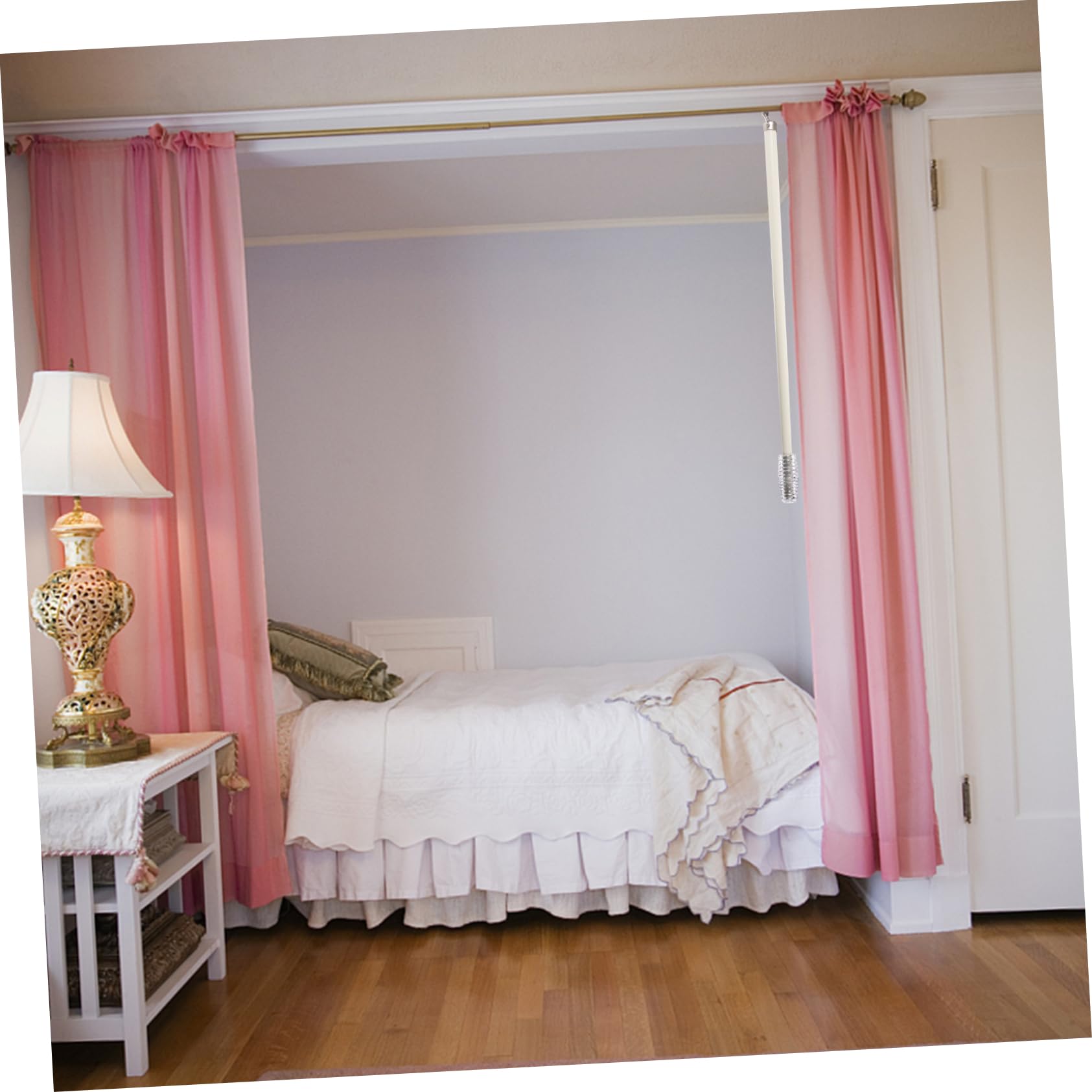 Cabilock Varilla De Cortina Mango De Tirador para Cortinas y Persianas Ligera y Resistente para Salón y Cocina Fácil De Usar