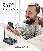 Vista 6 de 1 kit amplificador de señal de teléfono celular Surecall Fusion4Home, Antena de látigo/Yagi, Solid