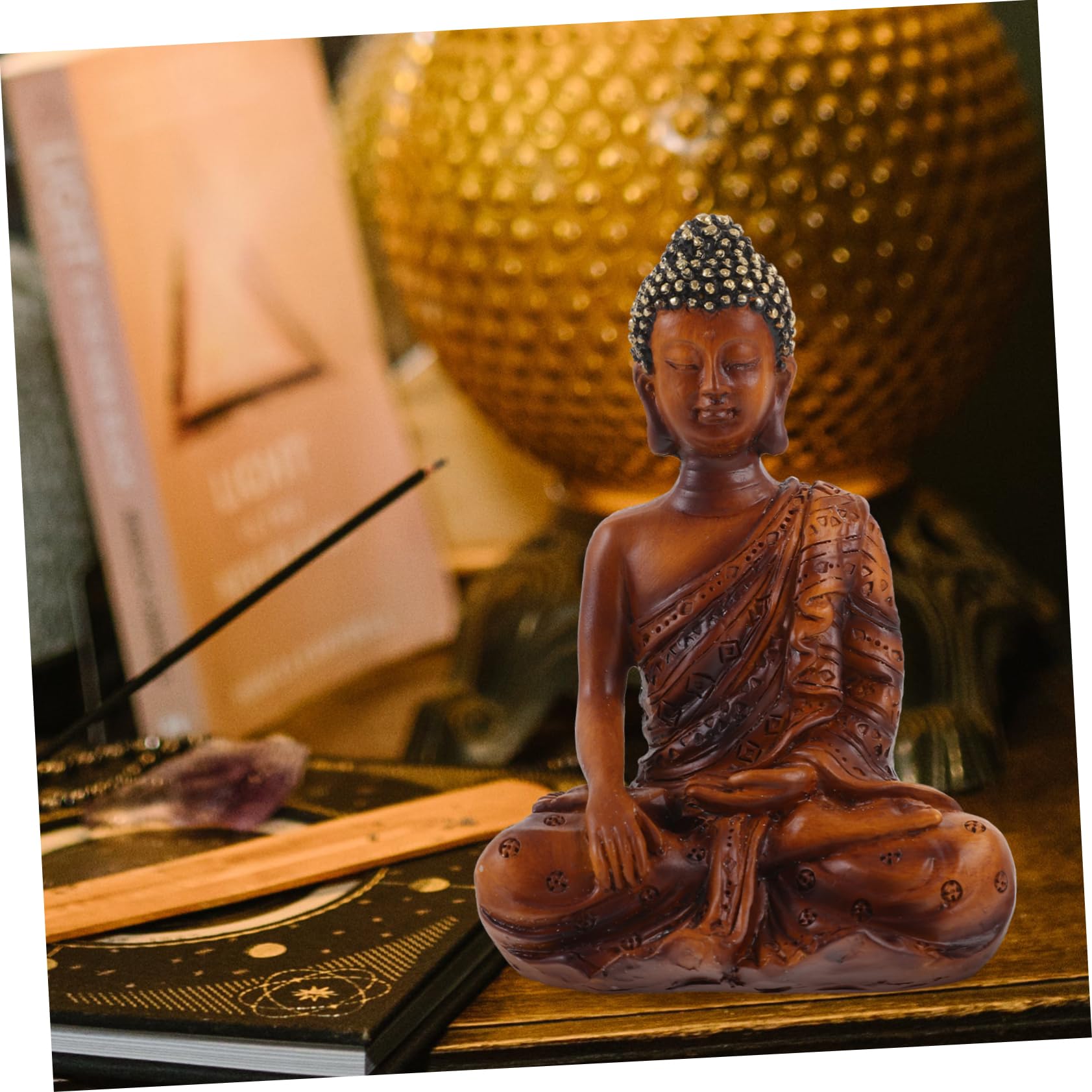 Amazon｜jojofuny 仿佛像装饰品 禅スル樹脂製仏像 独特なデザインで