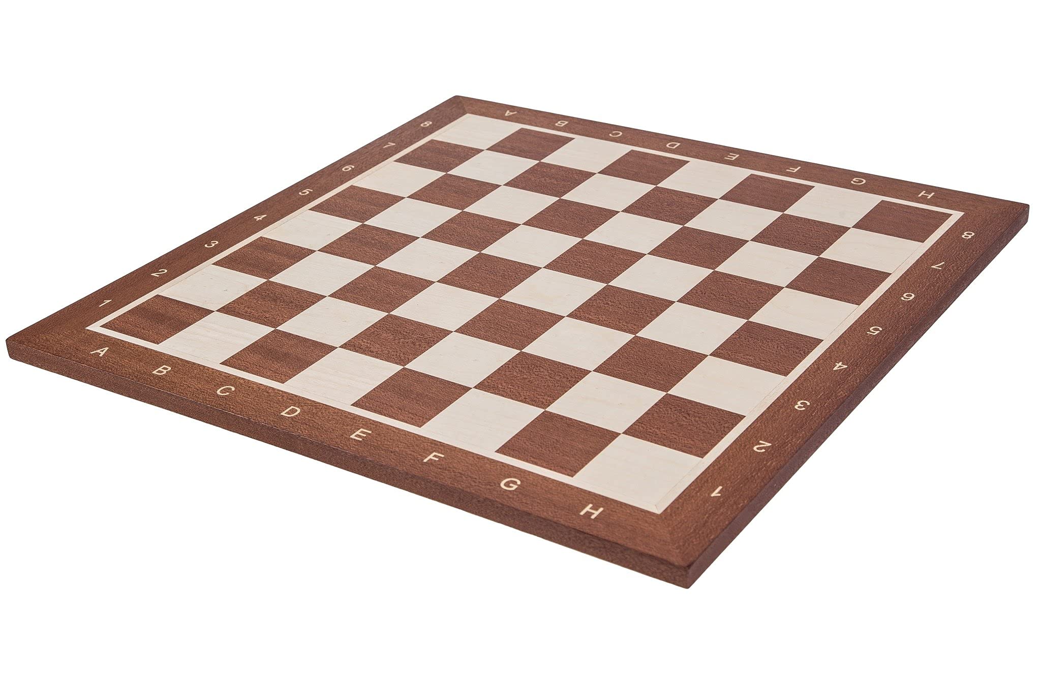 Square - Pro Schach Set Nr. 6 Mahagoni LUX + 2 Extra Damen - Schachbrett + Schachfiguren Staunton 6 + Kasten - Schachspiel aus Holz