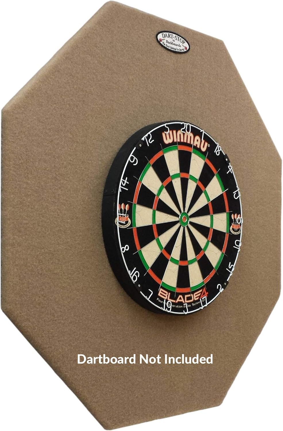 Dart-Stop 36 inch Black Octagon Pro Dart Board Back Board | Wall Protector | Dartboard Surround : Dart Wall Protector : Sports & Outdoors