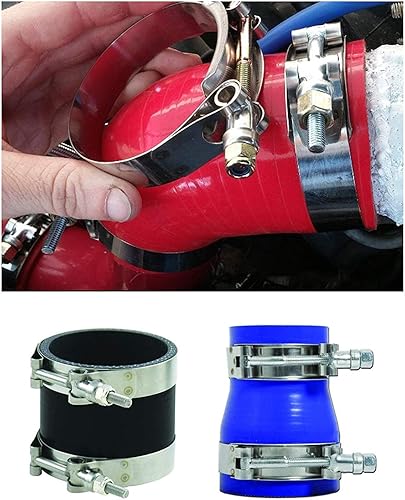 Vista 48 de Abrazaderas de acero inoxidable con perno en T, abrazaderas de tubo turbo para manguera de 1.75 pulgadas (10 piezas de 2.008-2.323 in)