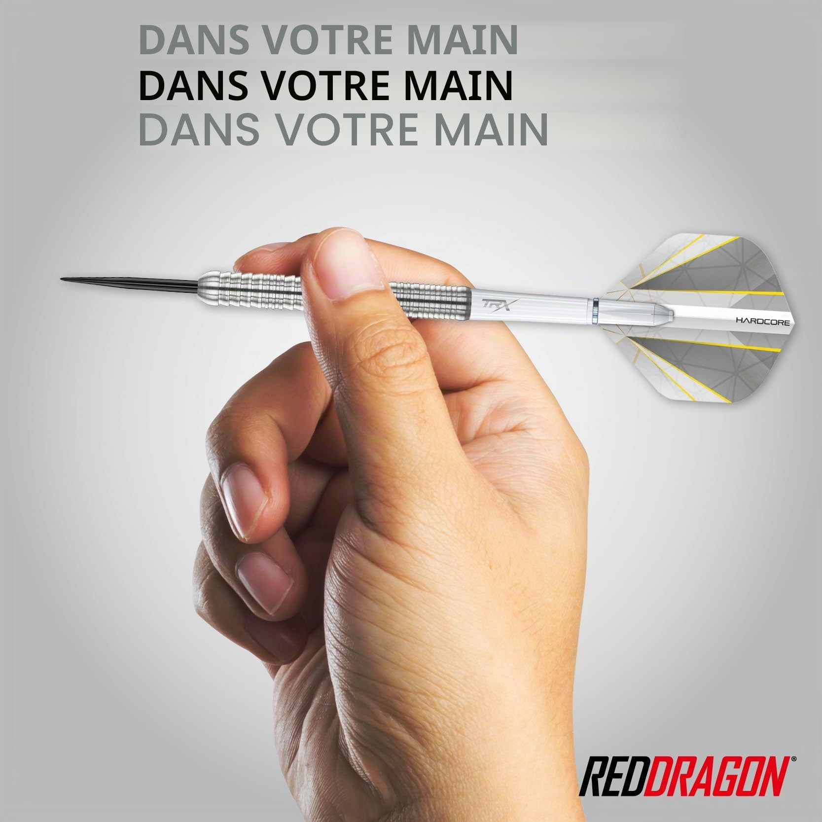 RED DRAGON Darts – Seren Pure Série - 90% Tungstène Professionnelle Pointe en Acier Jeu de fléchettes avec ailettes et tiges de fléchettes - Disponible en Quatre Styles et 21g, 22g, 23g, 24g & 25g