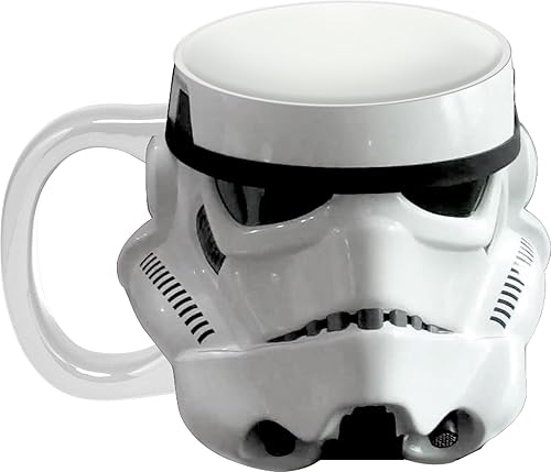Star Wars Storm Trooper - Taza de cerámica esculpida, 18 onzas líquidas