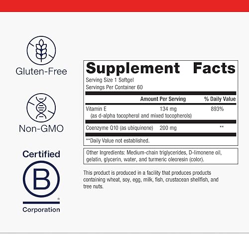 Miniatura 2 de Metagenics CoQ10 ST-200, altamente absorbible 200 mg de coenzima Q10 Suplemento para ayudar a apoyar la producción de energía y la función