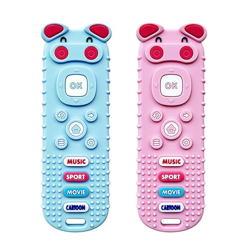 Babay - Juguetes de dentición de silicona, mordedores de silicona para bebés, juguetes mordedores de silicona para bebés de 3 a 18 meses, juguetes