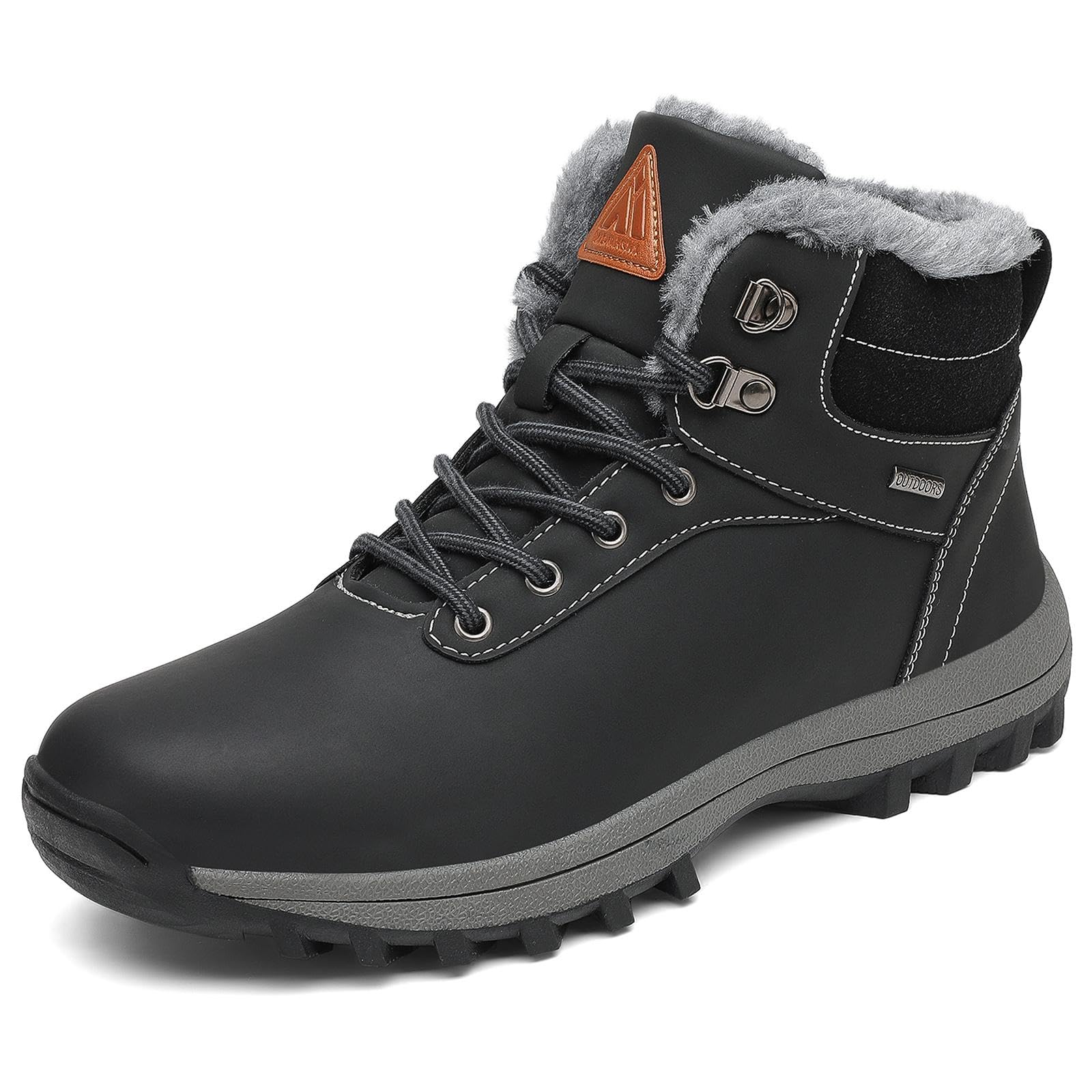 Mishansha Scarpe Uomo Stivaletti da Trekking Eleganti Scarpe da Ginnastica Stivali da Escursionismo Invernali Impermeabile Outdoor