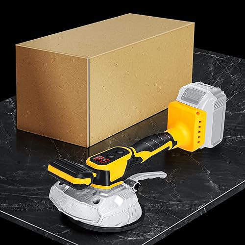 Miniatura 7 de Máquina niveladora inalámbrica de vibración de azulejos, para batería Dewalt de 20 V máximo, herramienta vibradora portátil Ecarke con 8 velocidades