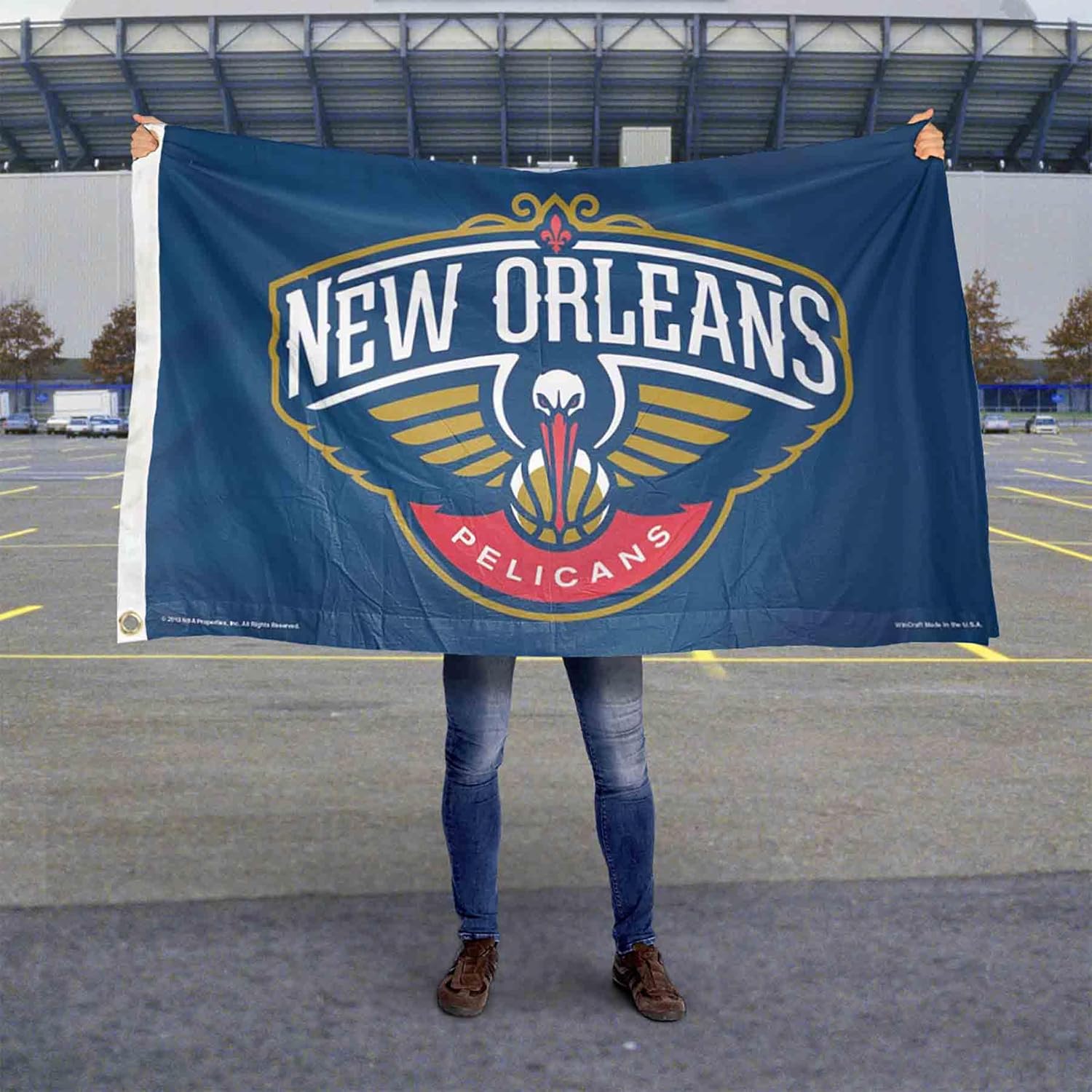 New Orleans Pelicans Primary Logo Championship Banner Flag - Image 5