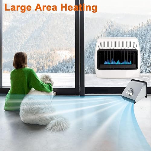 Miniatura 6 de DELSbbq Ventilador de pared para calentador de pared Dyna-Glo Vent Free Wall Heater's, ventilador sin ventilación para Dyna-Glo 30,000 BTU, Mr.