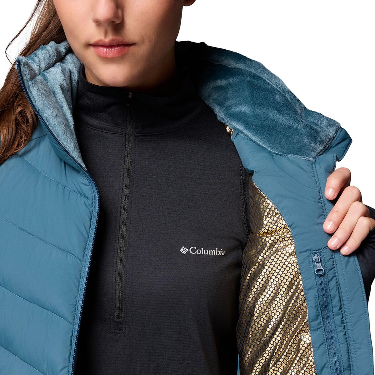 Columbia Damska kamizelka puchowa Joy Peak Ii, Everblue, XS