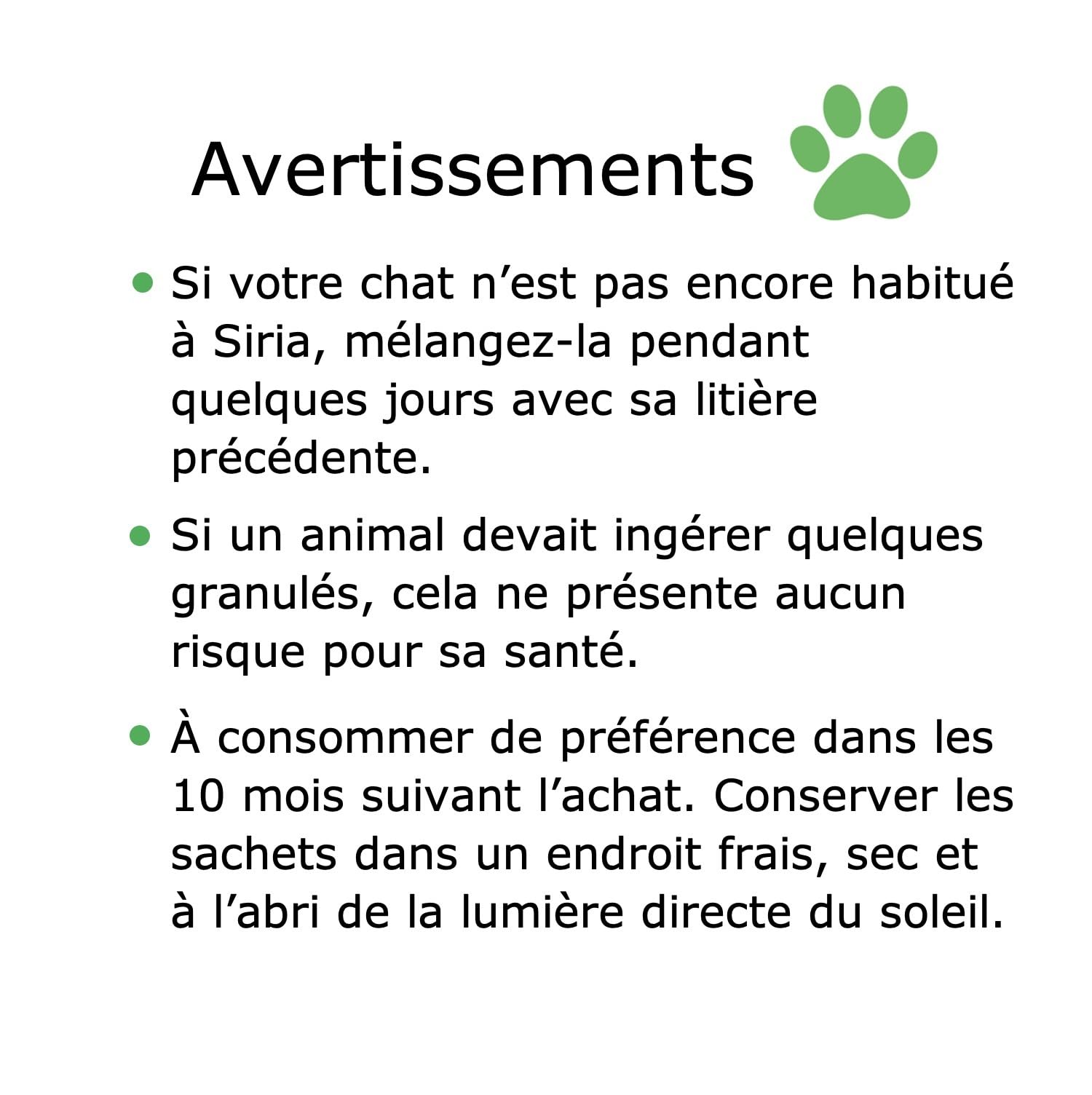 Siria 60L-Litière pour Chats Végétale et Agglomérante-Lot 6 Sacs de 10 litres
