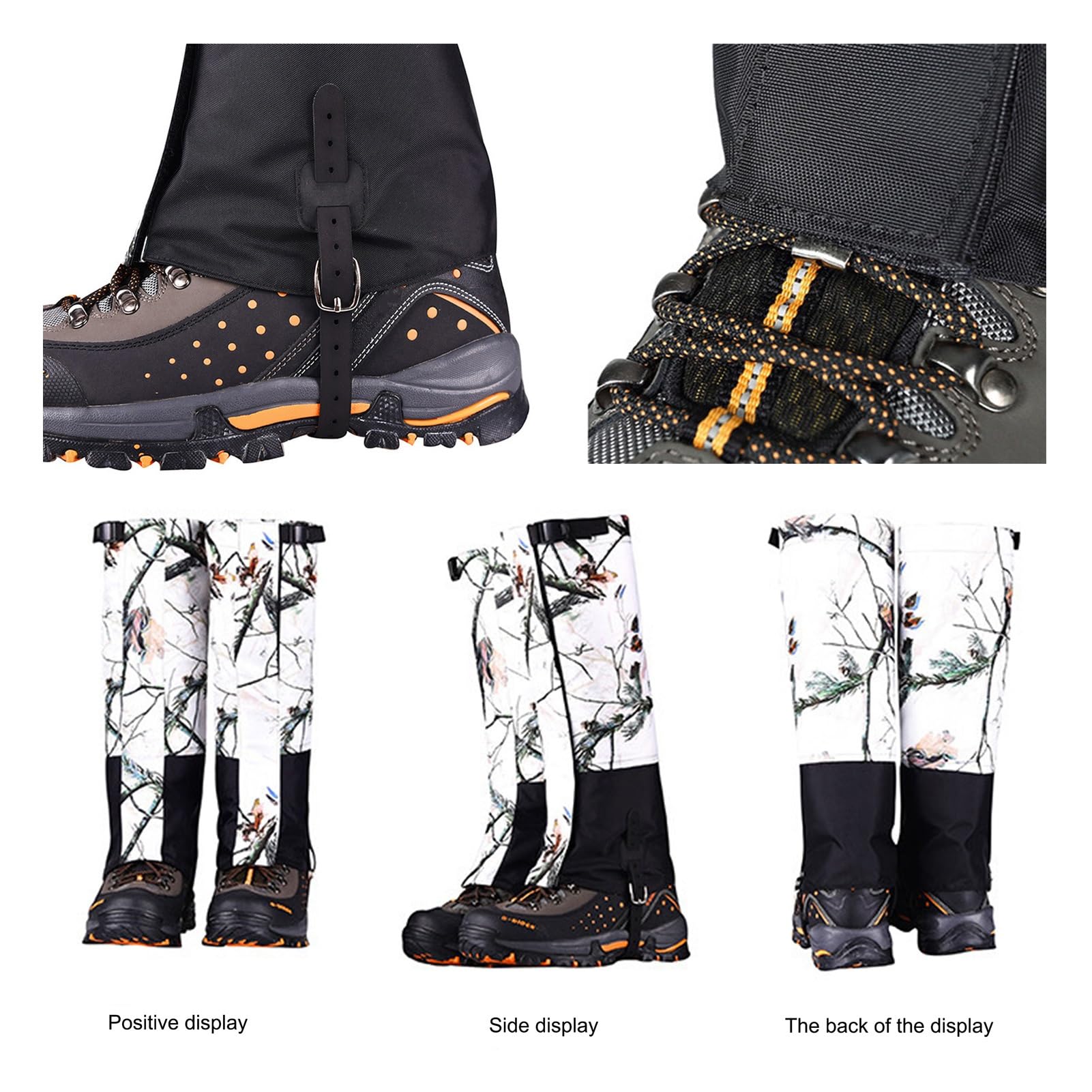 Guêtres de Jambe, guêtres d'extérieur Respirantes résistantes aux morsures de Serpent, Couvre-Chaussures for l'escalade, Le Ski, Le vélo, la Chasse, la randonnée et la Raquette