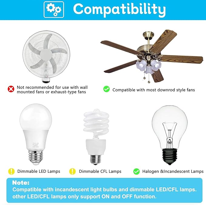 Kit Control Remoto para Ventilador de Techo con Regulador de miniatura 7