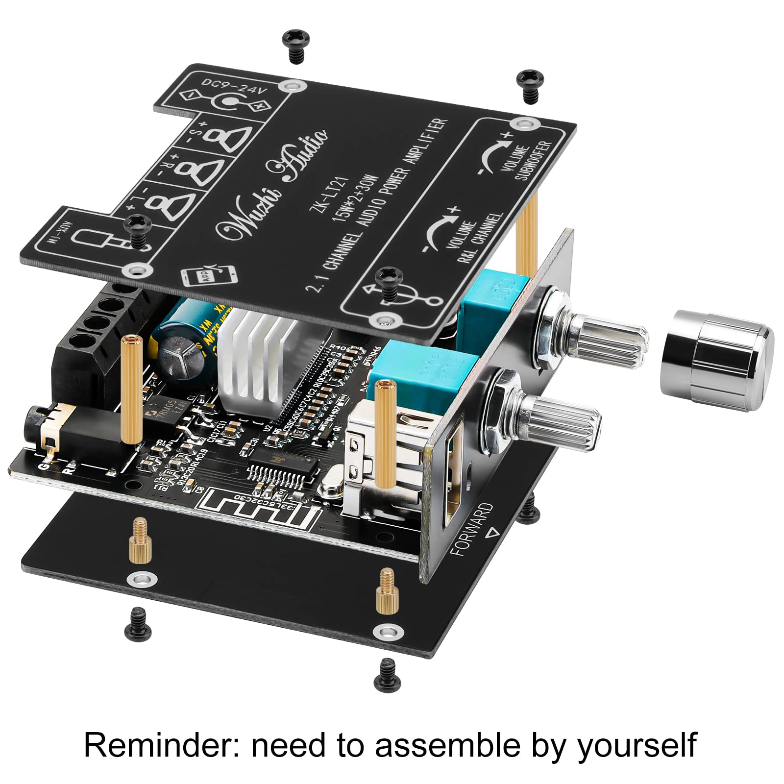 Bluetooth 4.2 Modulo Di Scheda Amplificatore Di Alimentazione Stereo