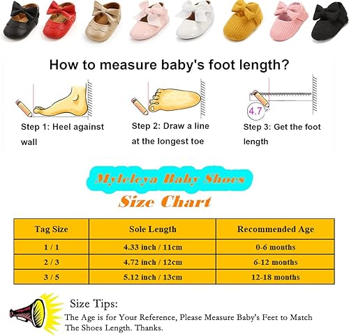 Miniatura 6 de Zapatos planos Mary Jane para bebés y niñas con lazo y flores, vestido de princesa, para boda, zapatos de ballet antideslizantes para niños pequeños