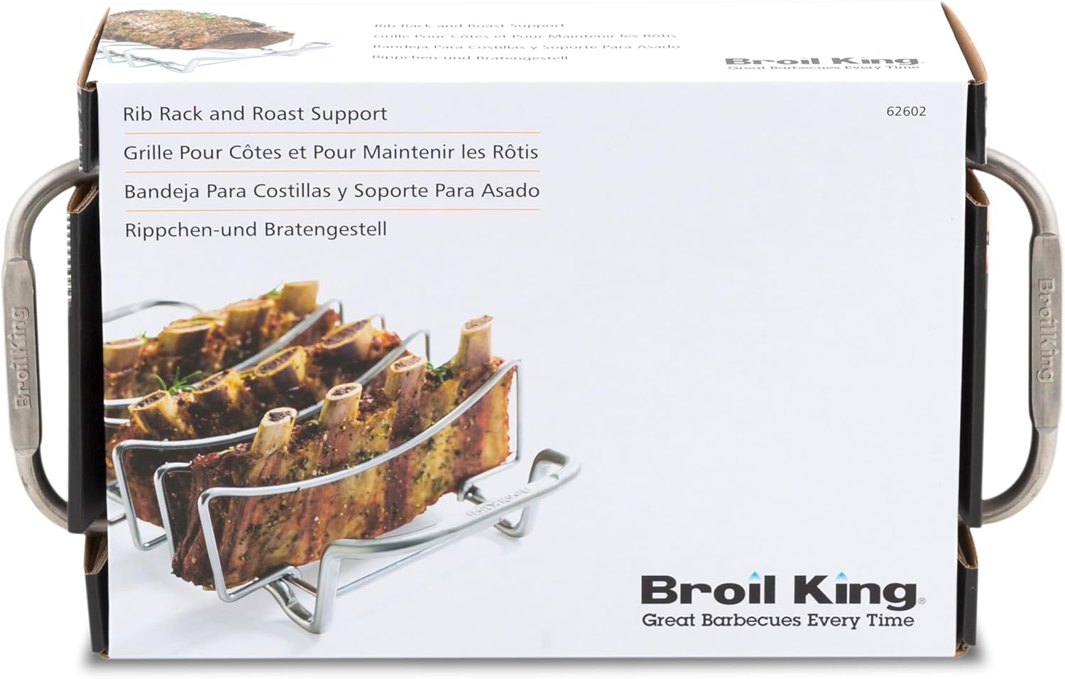 Broil King 62602 Stainless Steel Rib Rack and Roast Support