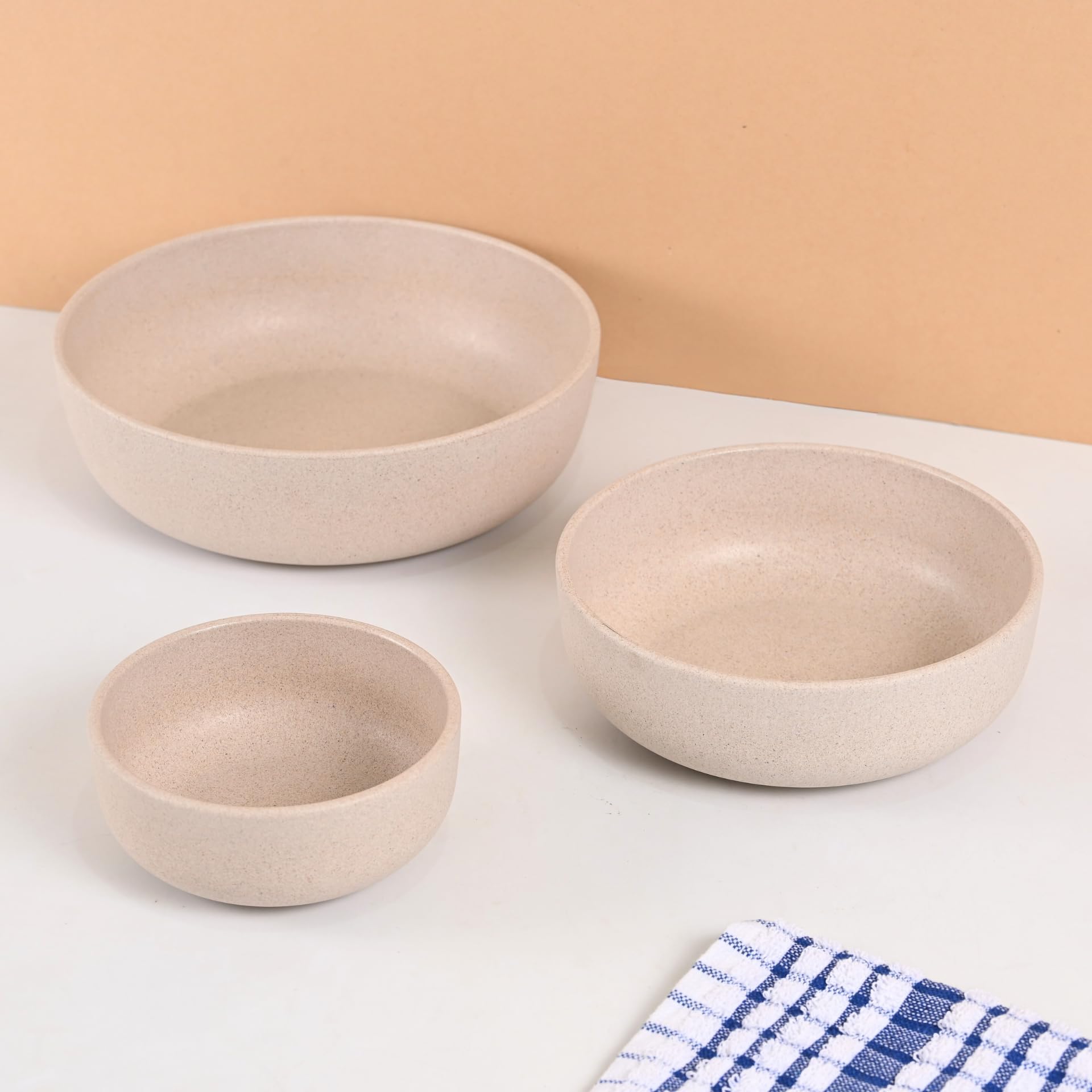 Eha Earth-Friendly Salad Bowls - Rice Husk & Bamboo -9