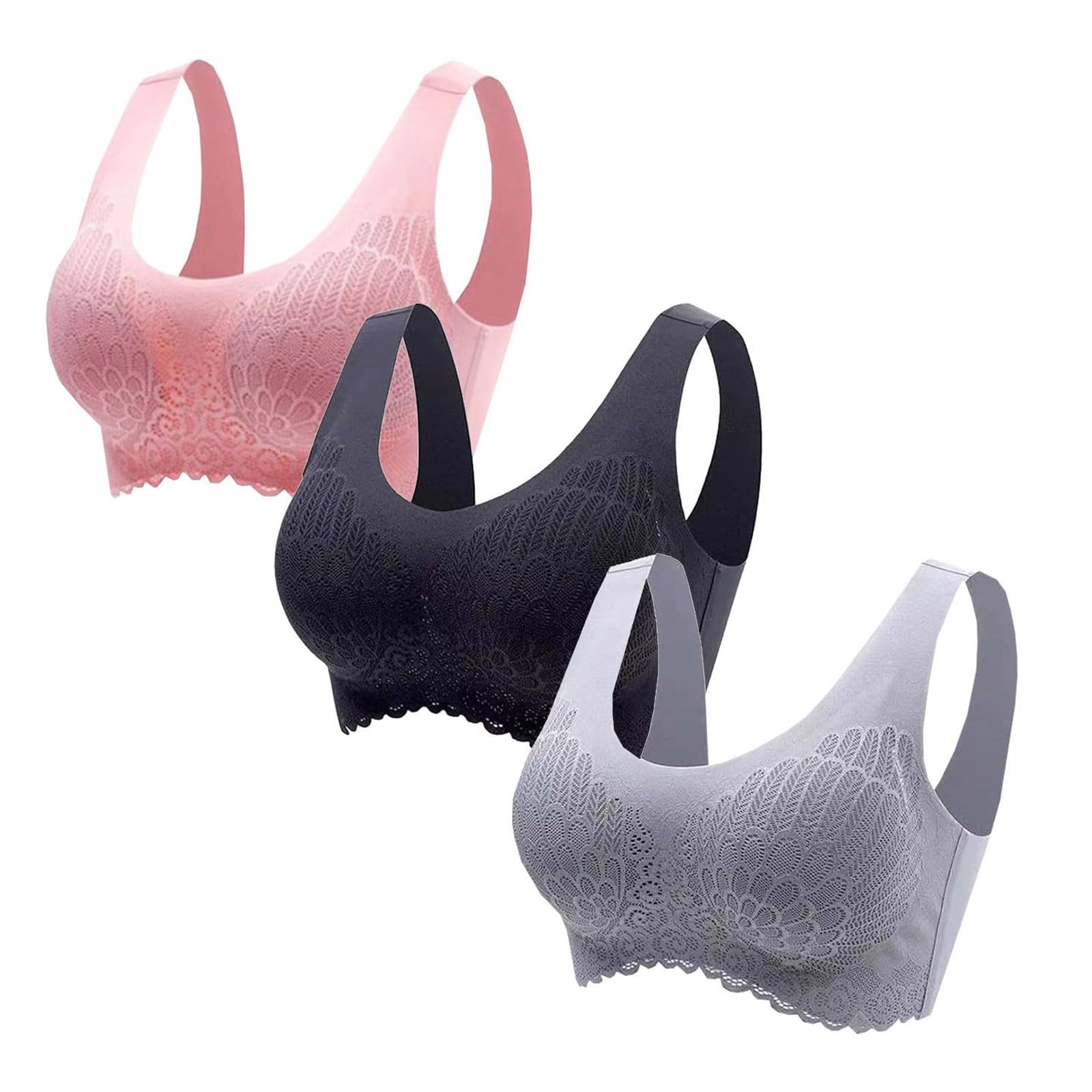 Seamless Bras For Women Plus Sports Bras For Women Plus Size 40Ddd Bras For Women Full Coverage 50 Ddd Bras For Plus Size Women Swim Bra Plus Size Womens Comfortable Bras Pack Of Sports Bras