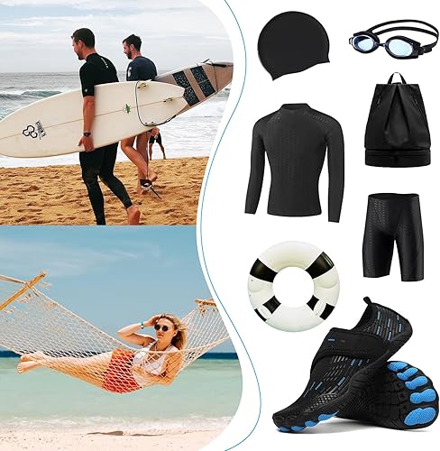 Miniatura 8 de Zapatos de Agua para Hombres y Mujeres de Secado Rápido Descalzos para Natación Playa Piscina Zapatos Acuáticos Calcetines de Yoga Acuáticos para