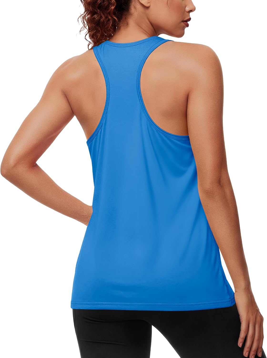 MAGCOMSEN Women's Workout Tank Tops Racerback Sleeveless Yoga Shirts Sun Protection UPF 80+ Gym Running Top