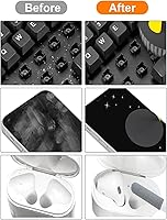 Vista 6 de Tounee Kit limpiador de teclado, kit de limpieza electrónica con cepillo grande retráctil, portátil, kit de herramientas múltiples 20 en 1