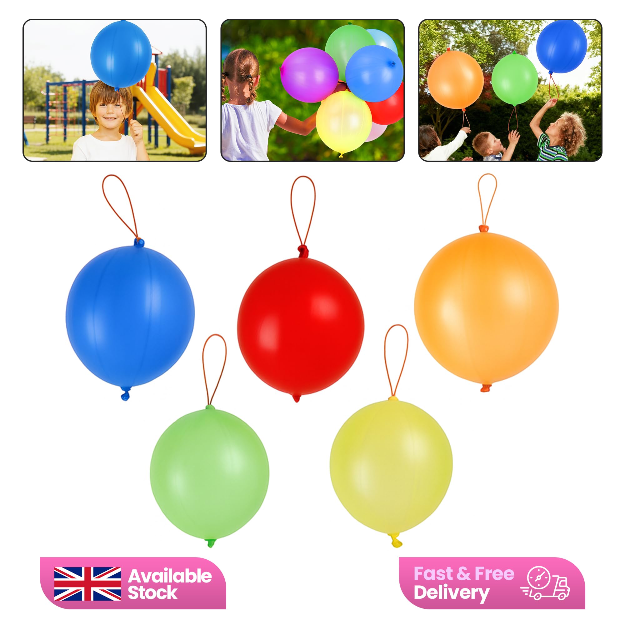 Weddecor Duże balony dziurkowane, różne kolory, z elastycznymi taśmami, materiał lateksowy na przyjęcia urodzinowe dla dzieci, funkcje dla dzieci, dekoracja ślubna, 30 cm, 250 szt