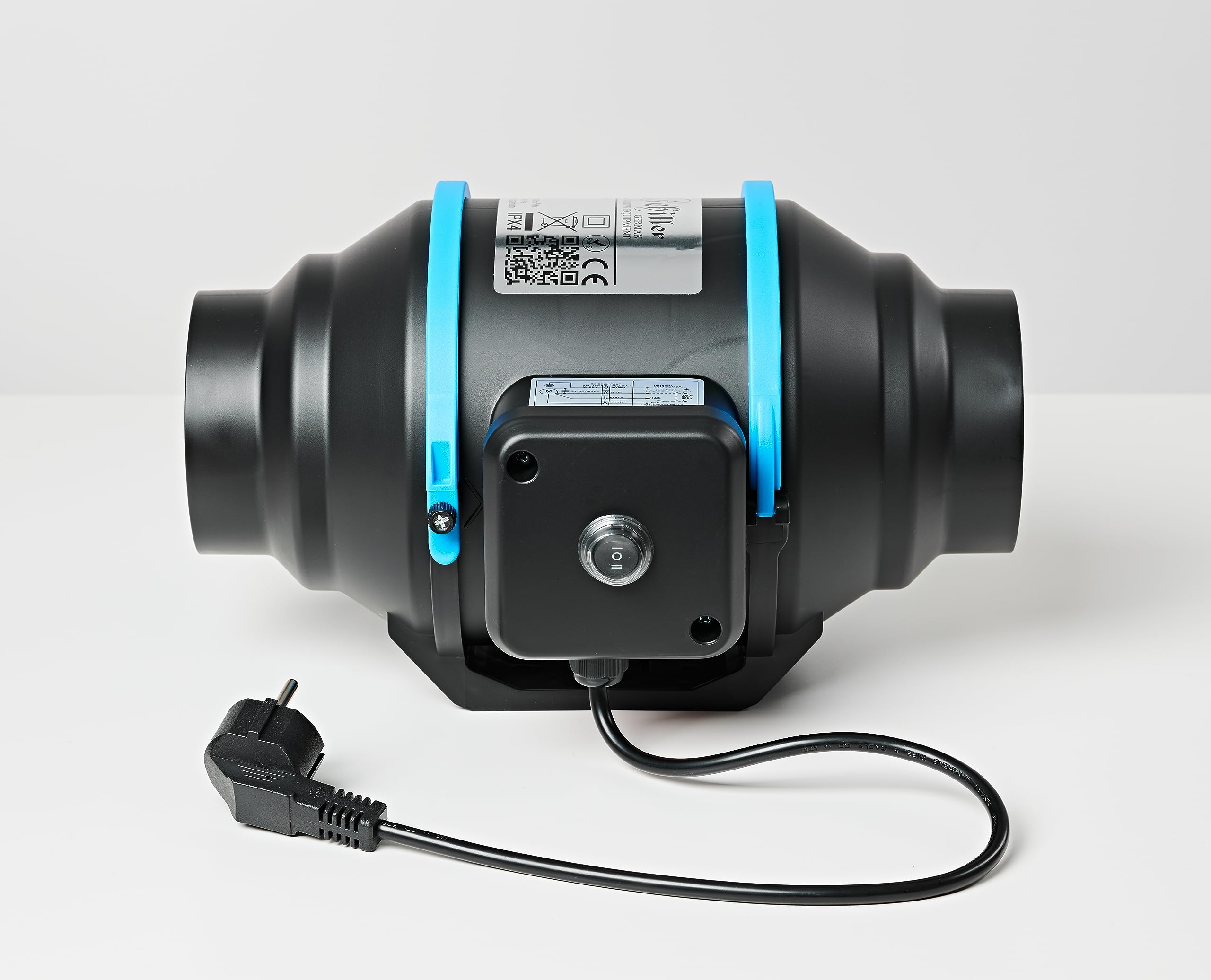 Schiller SF100 Silent 150/200 m³/h – Rohrventilator - 2 Geschwindigkeitsstufen