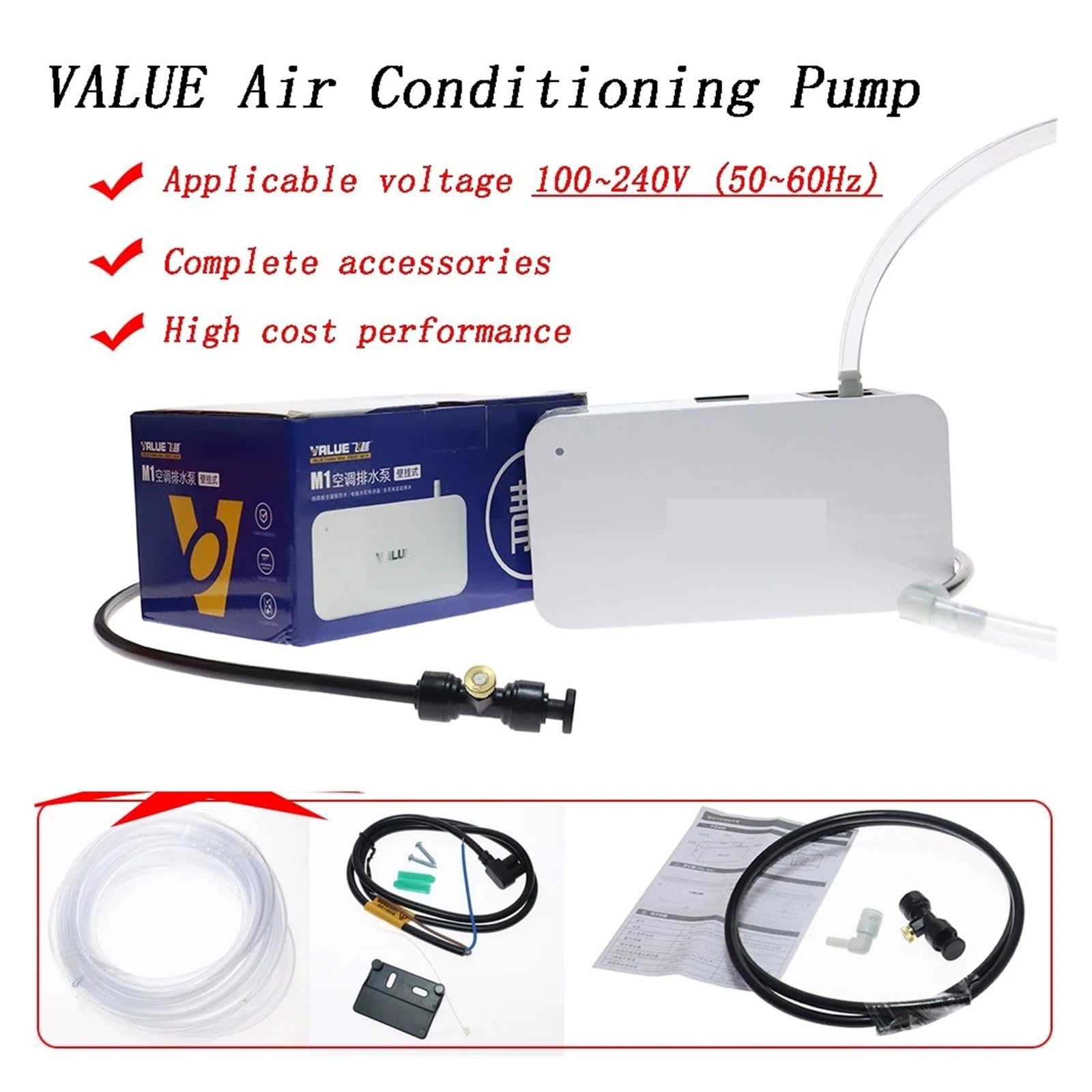 Drenaggio Del Condizionatore D'aria Con Sistema Di Atomizzazione, Compatibile Con VALUE, Pompa for Condensa Ultra Silenziosa Automatica for Acqua Condizionata 100 V-240 V