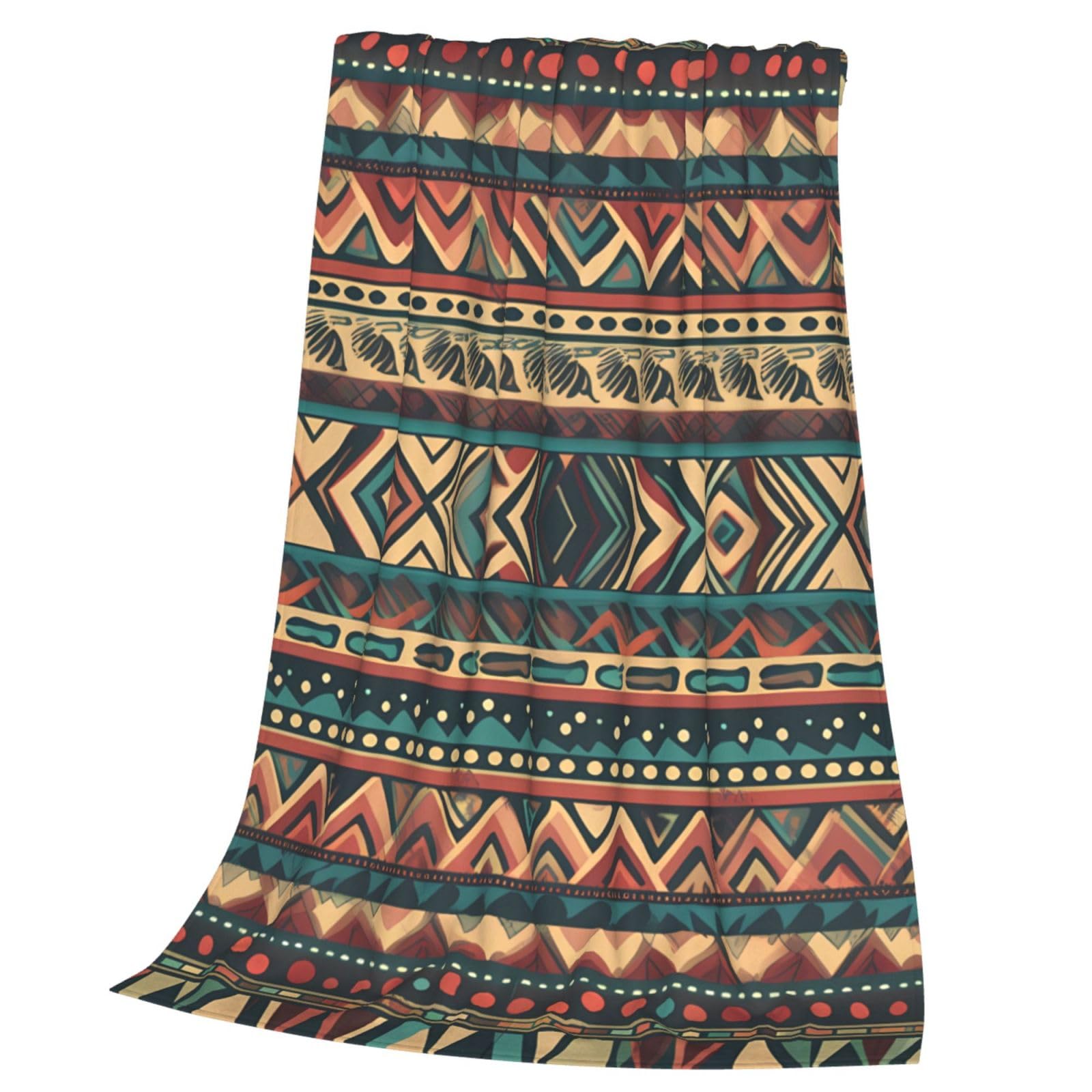 Couverture pour canapé en flanelle amérindienne jeté de lit doux toutes saisons